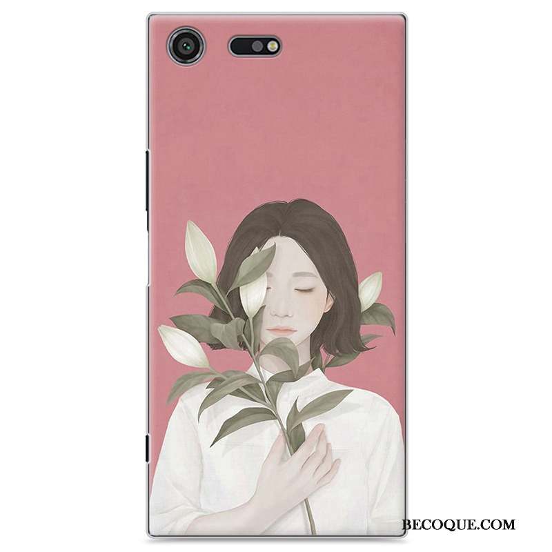 Sony Xperia Xz Premium Coque De Téléphone Étui Jaune Petit Frais Peinture