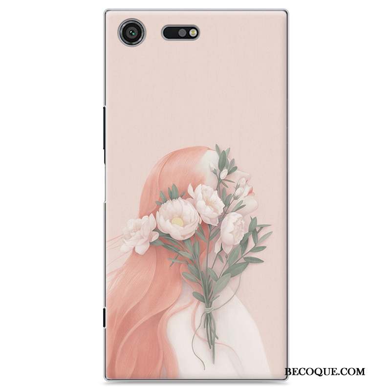 Sony Xperia Xz Premium Coque De Téléphone Étui Jaune Petit Frais Peinture