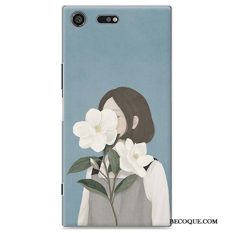 Sony Xperia Xz Premium Coque De Téléphone Étui Jaune Petit Frais Peinture