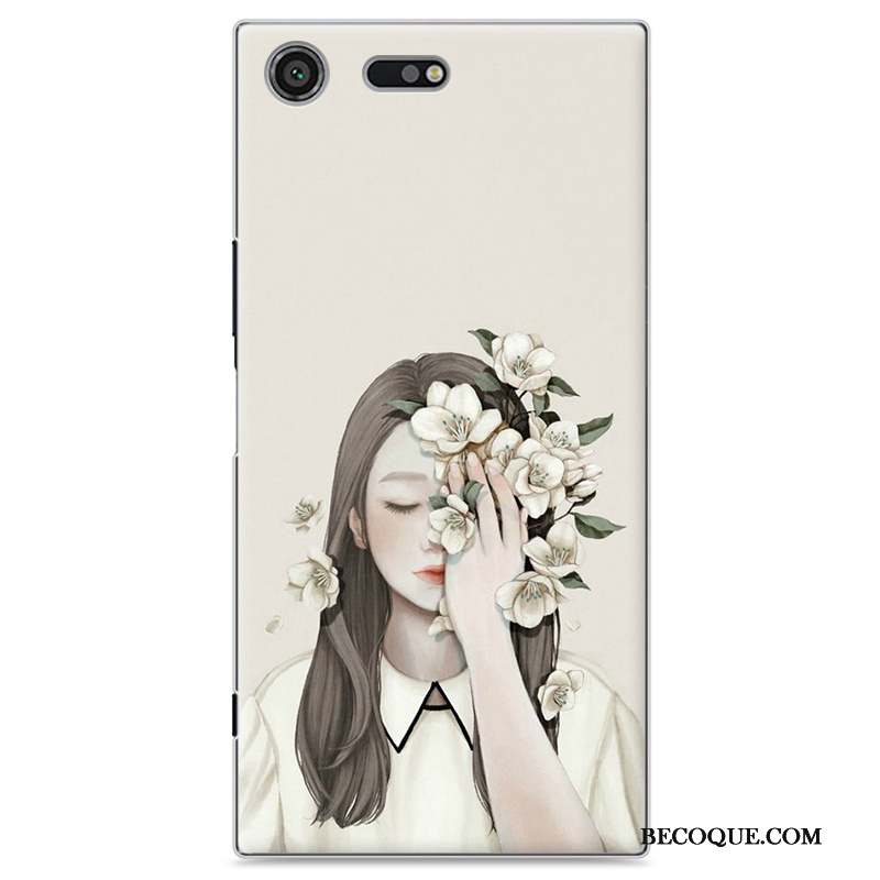 Sony Xperia Xz Premium Coque De Téléphone Étui Jaune Petit Frais Peinture