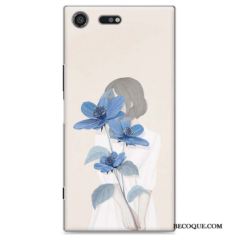 Sony Xperia Xz Premium Coque De Téléphone Étui Jaune Petit Frais Peinture