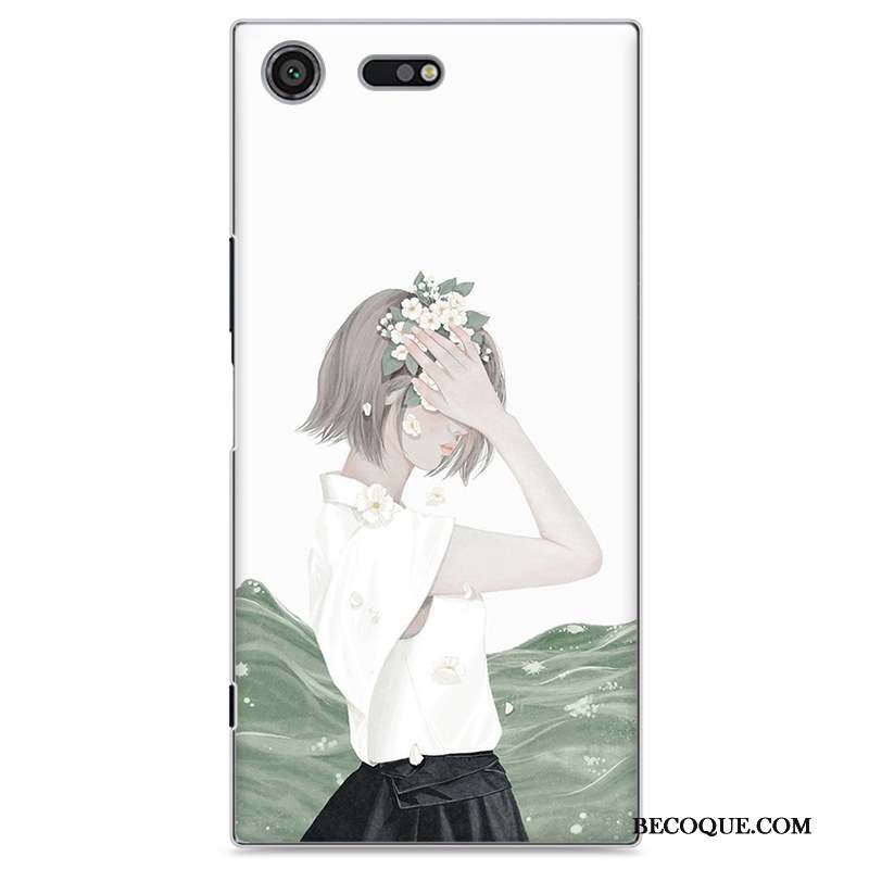 Sony Xperia Xz Premium Coque De Téléphone Étui Jaune Petit Frais Peinture