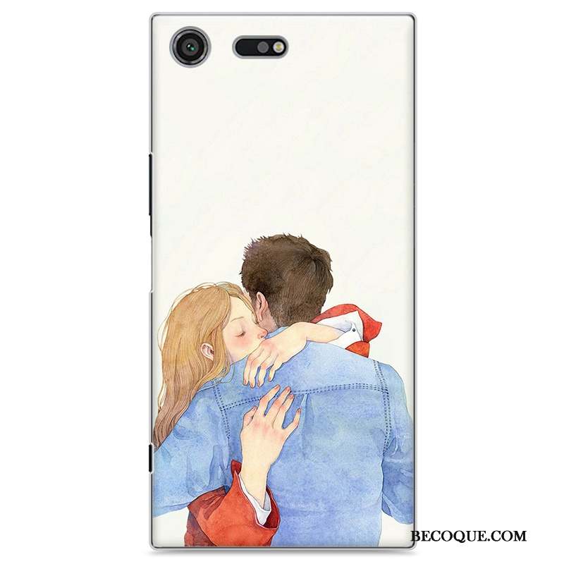 Sony Xperia Xz Premium Coque De Téléphone Étui Jaune Petit Frais Peinture