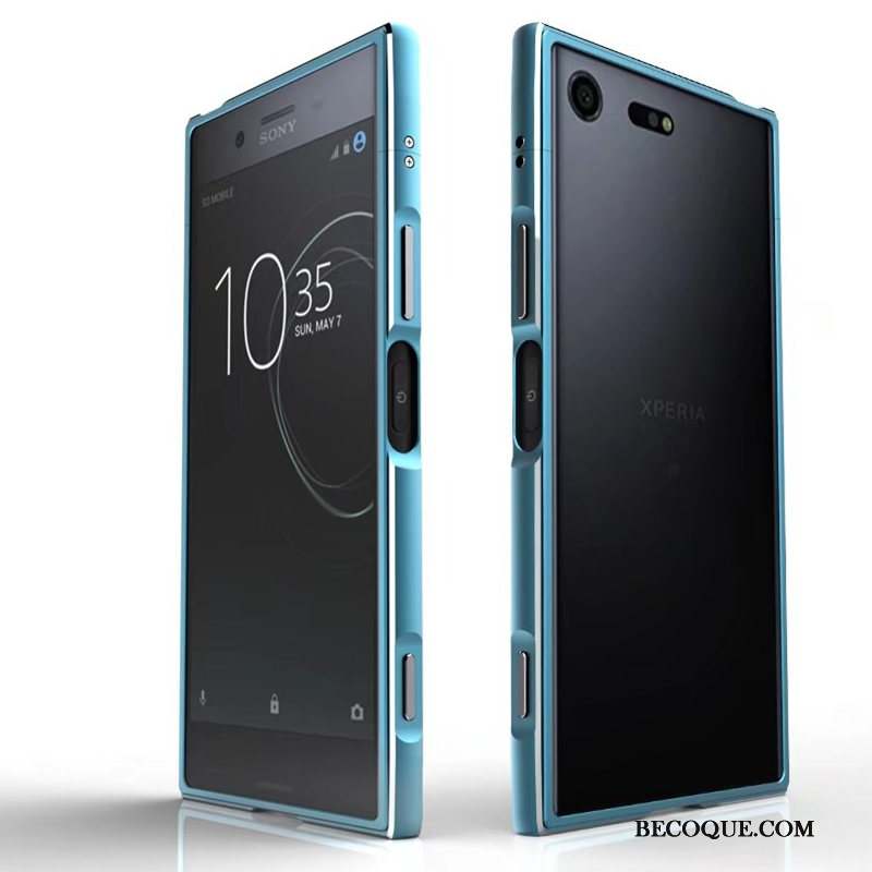 Sony Xperia Xz Premium Coque Légères Métal Incassable Tendance Border Étui