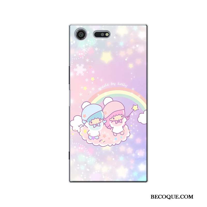 Sony Xperia Xz Premium Dessin Animé Silicone Coque De Téléphone Tout Compris Charmant Bleu