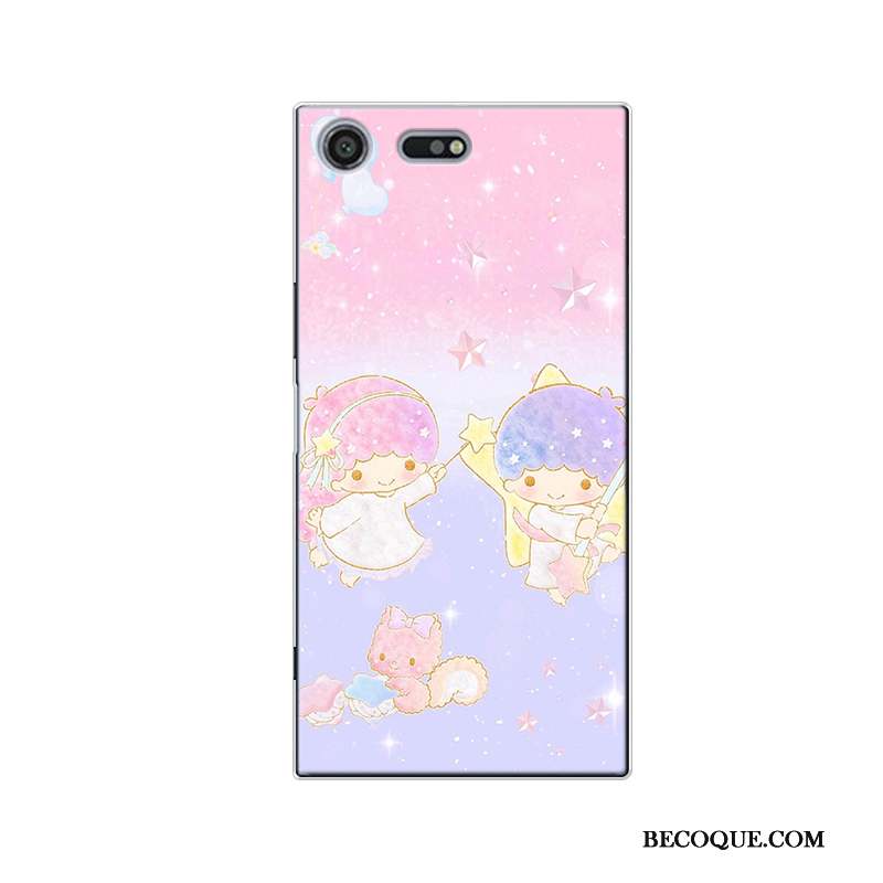 Sony Xperia Xz Premium Dessin Animé Silicone Coque De Téléphone Tout Compris Charmant Bleu