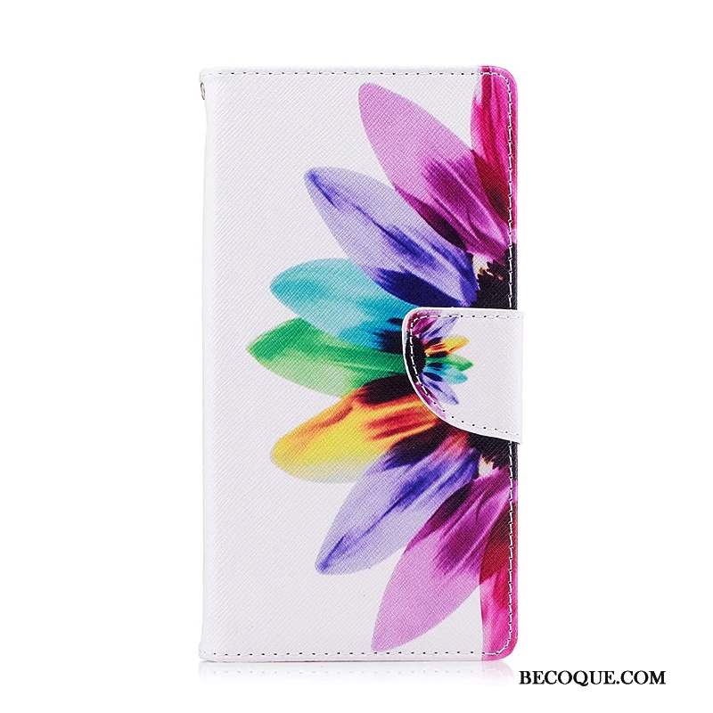 Sony Xperia Xz Premium Multicolore Coque De Téléphone Protection Housse Étui En Cuir Peinture