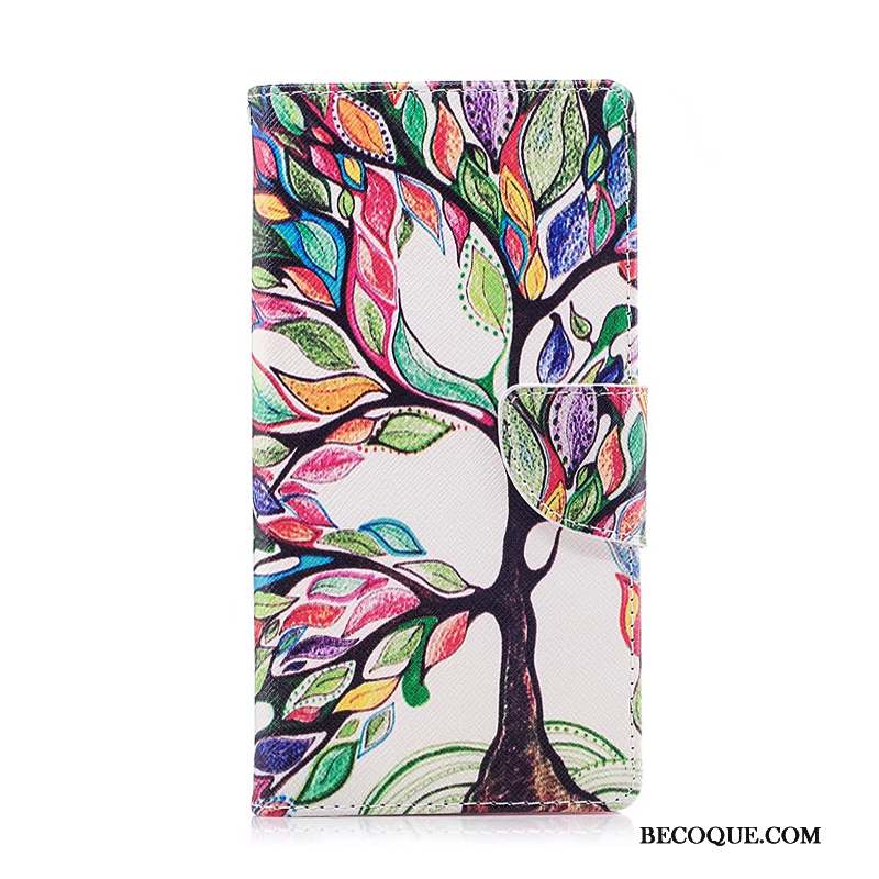 Sony Xperia Xz Premium Multicolore Coque De Téléphone Protection Housse Étui En Cuir Peinture