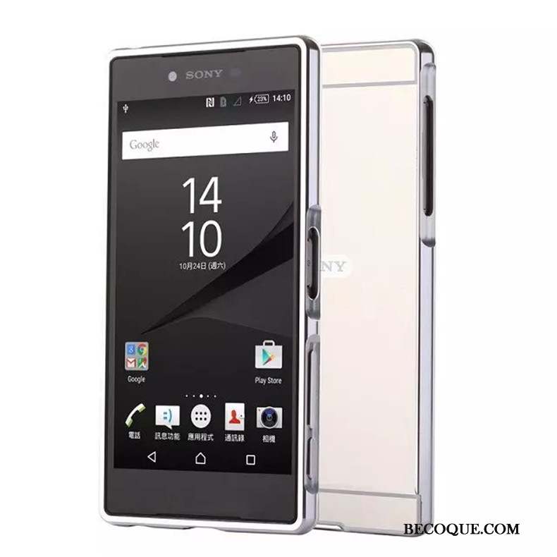 Sony Xperia Xz Premium Métal Coque De Téléphone Incassable Étui Border Couvercle Arrière
