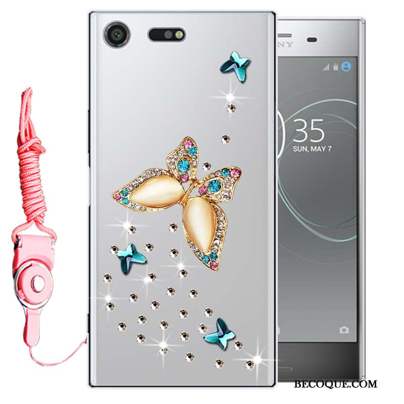 Sony Xperia Xz Premium Tout Compris Strass Coque De Téléphone Étui Silicone Fluide Doux