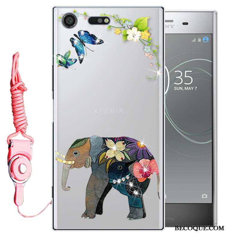 Sony Xperia Xz Premium Tout Compris Strass Coque De Téléphone Étui Silicone Fluide Doux