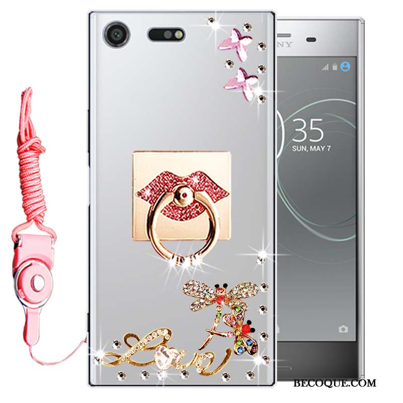 Sony Xperia Xz Premium Tout Compris Strass Coque De Téléphone Étui Silicone Fluide Doux