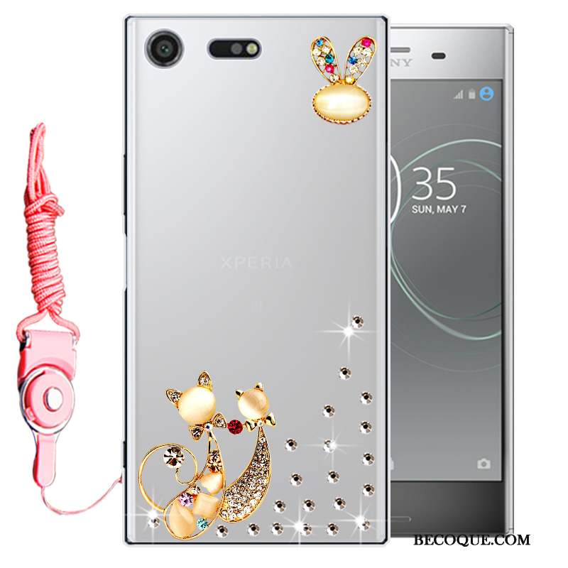 Sony Xperia Xz Premium Tout Compris Strass Coque De Téléphone Étui Silicone Fluide Doux