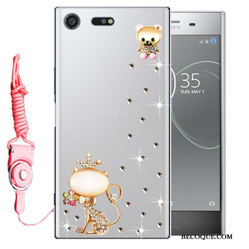 Sony Xperia Xz Premium Tout Compris Strass Coque De Téléphone Étui Silicone Fluide Doux