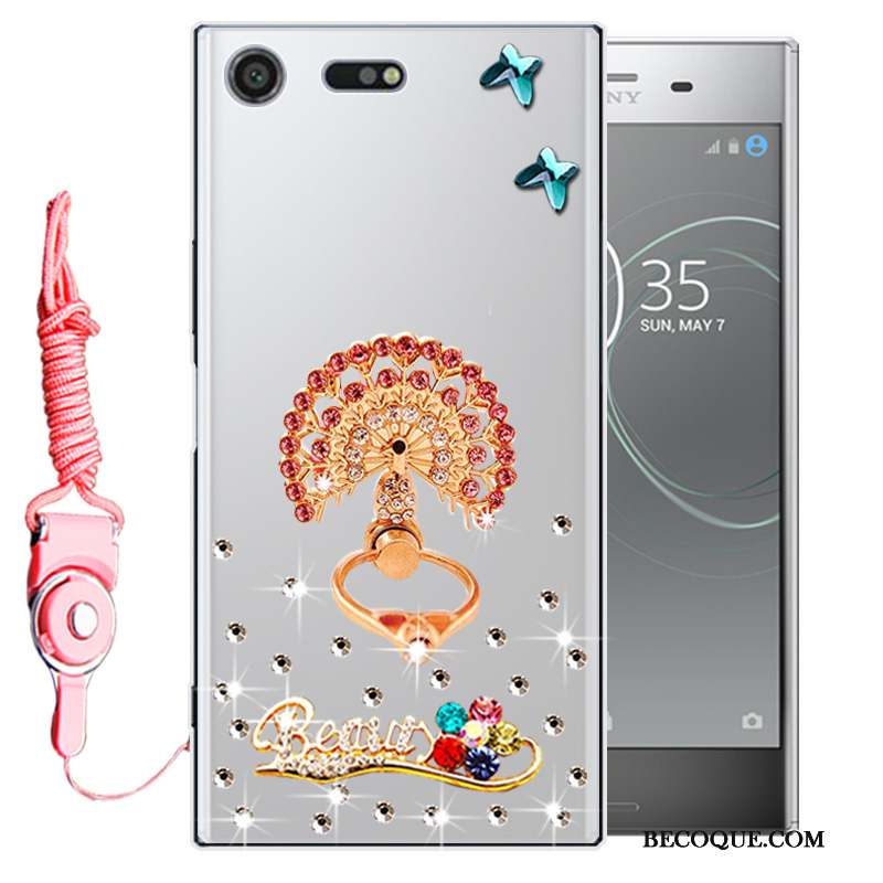 Sony Xperia Xz Premium Tout Compris Strass Coque De Téléphone Étui Silicone Fluide Doux