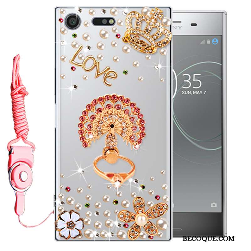 Sony Xperia Xz Premium Tout Compris Strass Coque De Téléphone Étui Silicone Fluide Doux