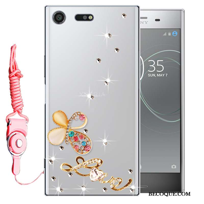 Sony Xperia Xz Premium Tout Compris Strass Coque De Téléphone Étui Silicone Fluide Doux