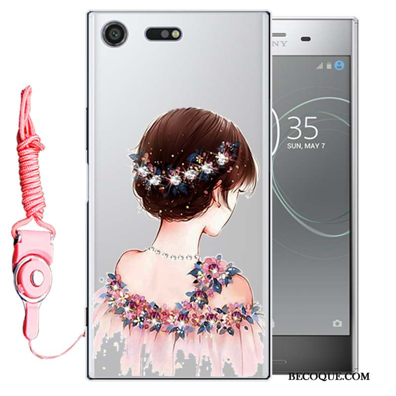 Sony Xperia Xz Premium Tout Compris Strass Coque De Téléphone Étui Silicone Fluide Doux