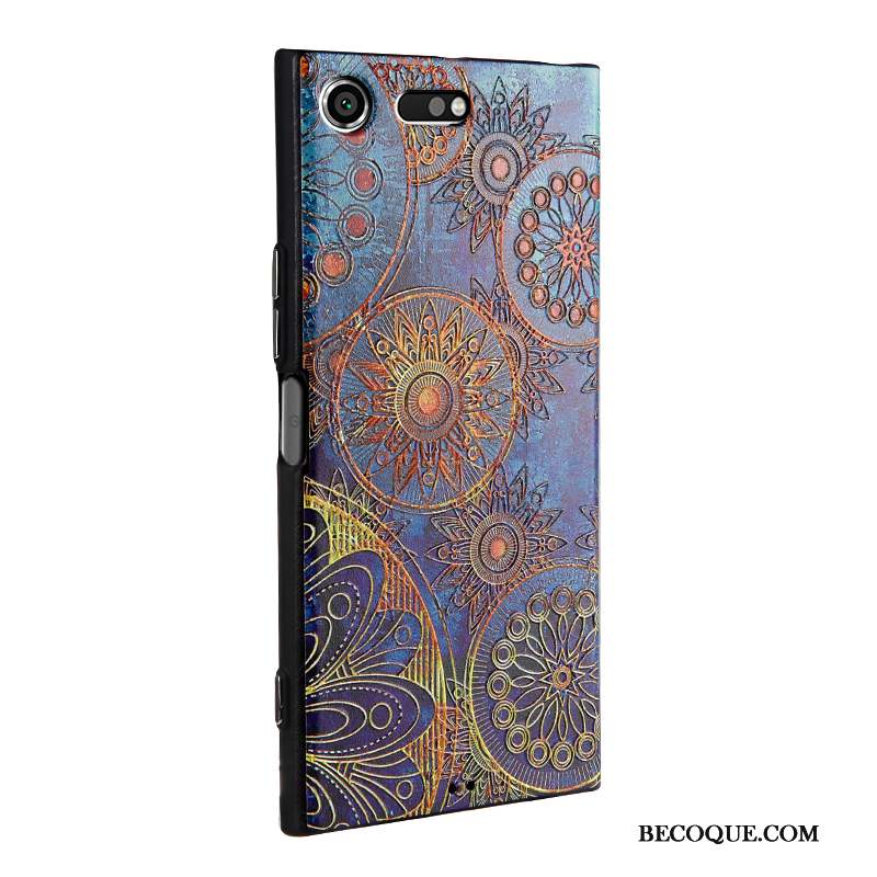 Sony Xperia Xz Premium Étui Coque De Téléphone Gaufrage Peinture Multicolore Dessin Animé