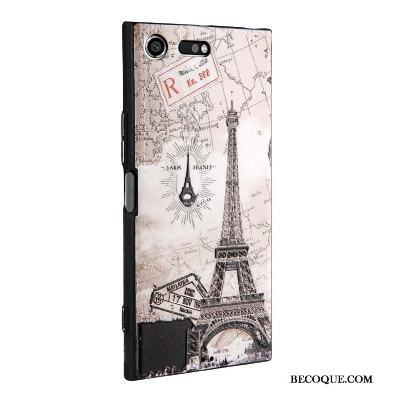 Sony Xperia Xz Premium Étui Coque De Téléphone Gaufrage Peinture Multicolore Dessin Animé