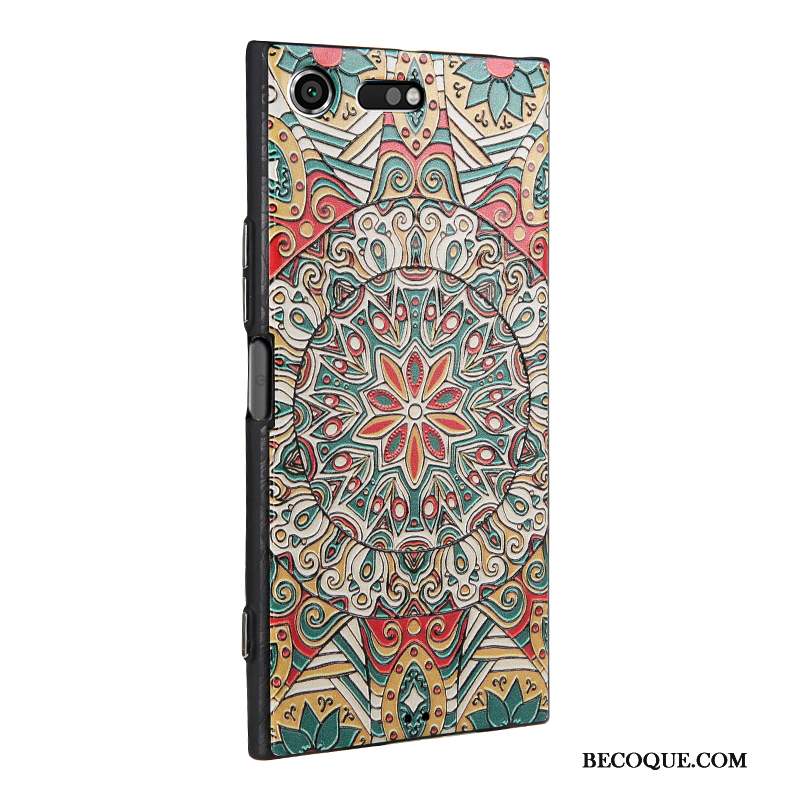 Sony Xperia Xz Premium Étui Coque De Téléphone Gaufrage Peinture Multicolore Dessin Animé