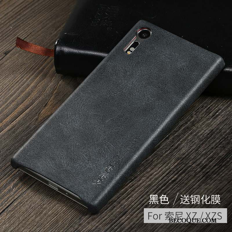 Sony Xperia Xz Protection Business Incassable Étui Coque De Téléphone Étui En Cuir