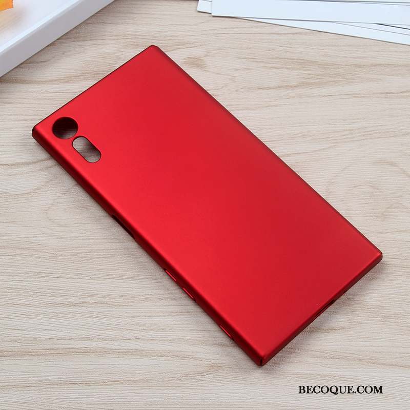 Sony Xperia Xz Protection Coque De Téléphone Noir Étui Plastique Rouge