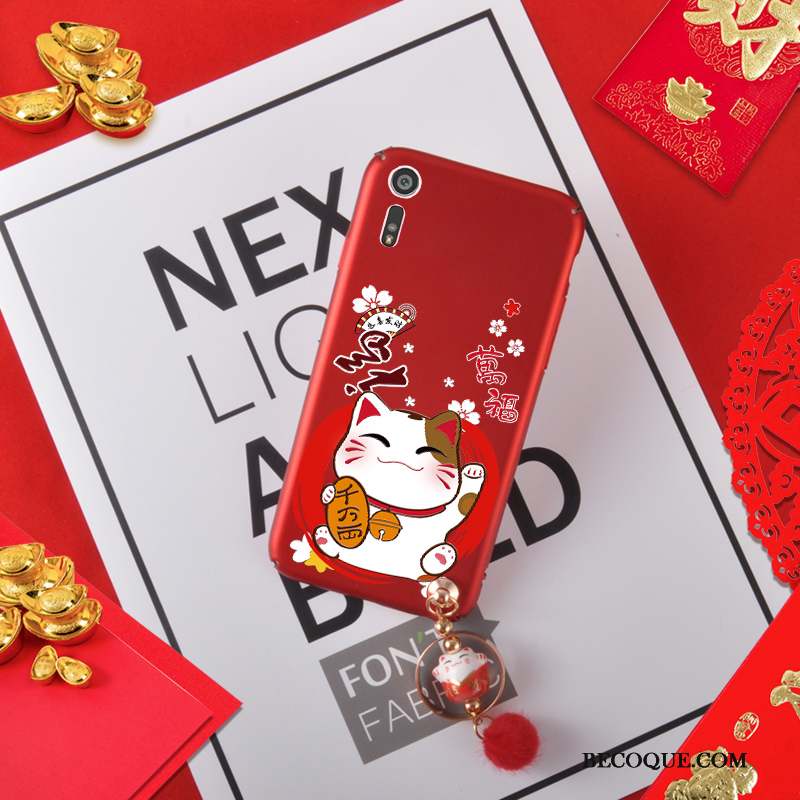 Sony Xperia Xz Rouge Incassable Coque De Téléphone Délavé En Daim Richesse