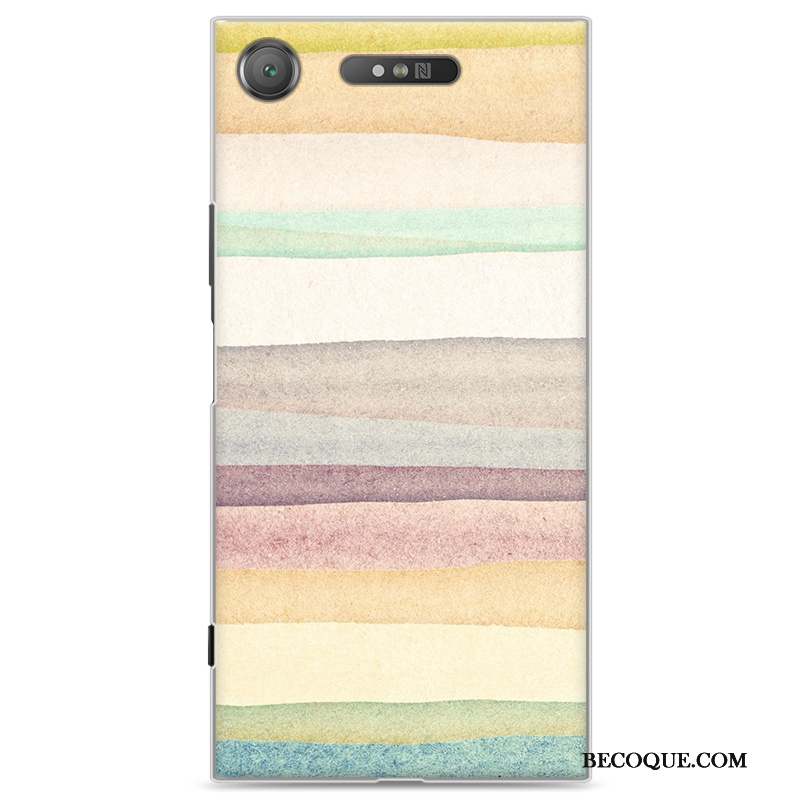 Sony Xperia Xz1 Bleu Difficile Coque De Téléphone Protection Dessin Animé Étui