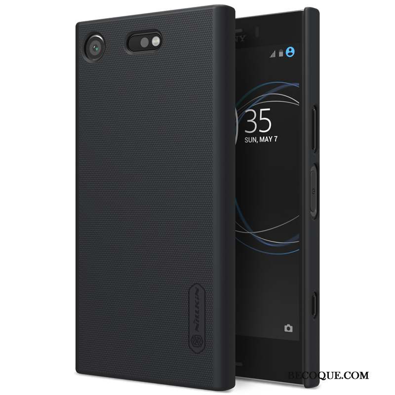 Sony Xperia Xz1 Compact Coque De Téléphone Étui Protection Incassable Or Délavé En Daim