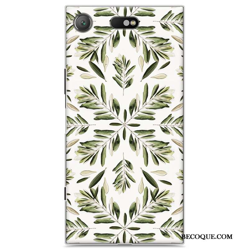 Sony Xperia Xz1 Compact Coque Peinture Vert Difficile Dessin Animé Protection