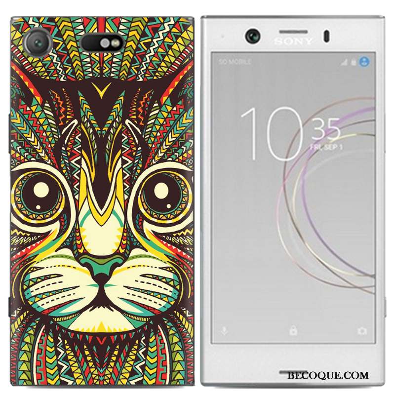 Sony Xperia Xz1 Compact Peinture Étui Multicolore Personnalité Coque De Téléphone Créatif