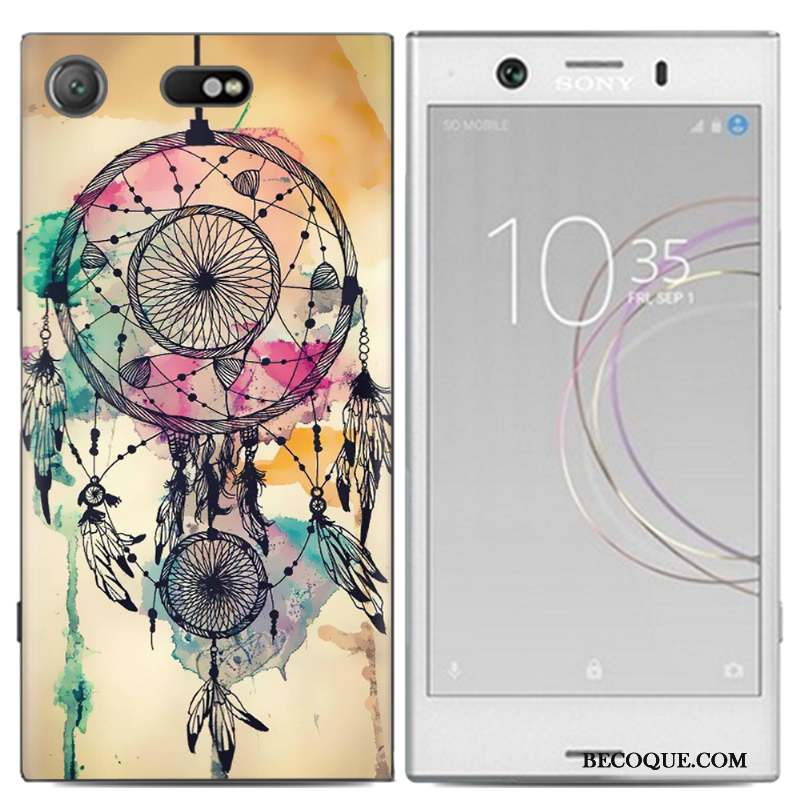 Sony Xperia Xz1 Compact Peinture Étui Multicolore Personnalité Coque De Téléphone Créatif