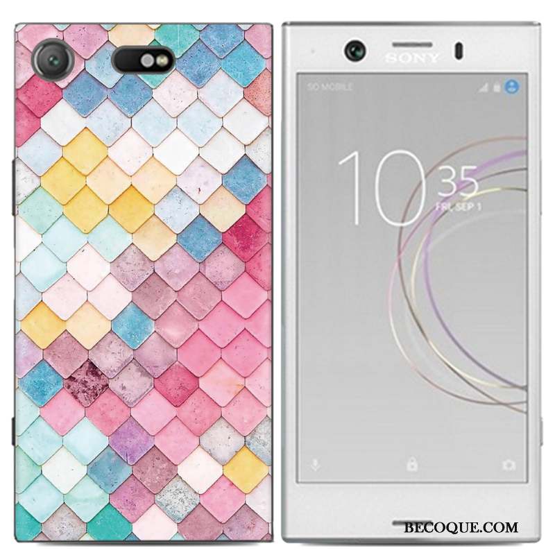 Sony Xperia Xz1 Compact Peinture Étui Multicolore Personnalité Coque De Téléphone Créatif