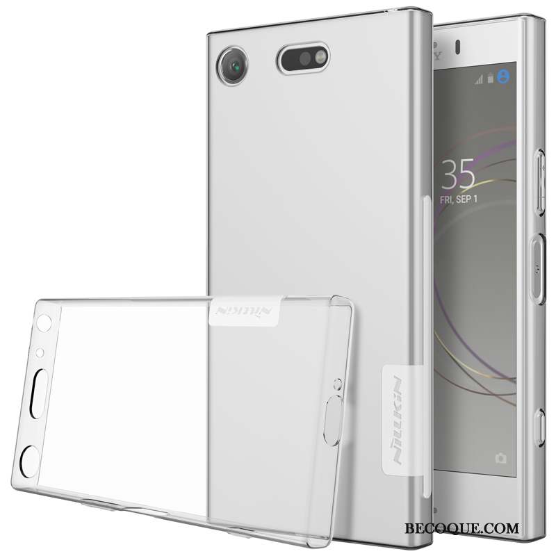 Sony Xperia Xz1 Compact Transparent Fluide Doux Coque De Téléphone Protection Étui Tout Compris