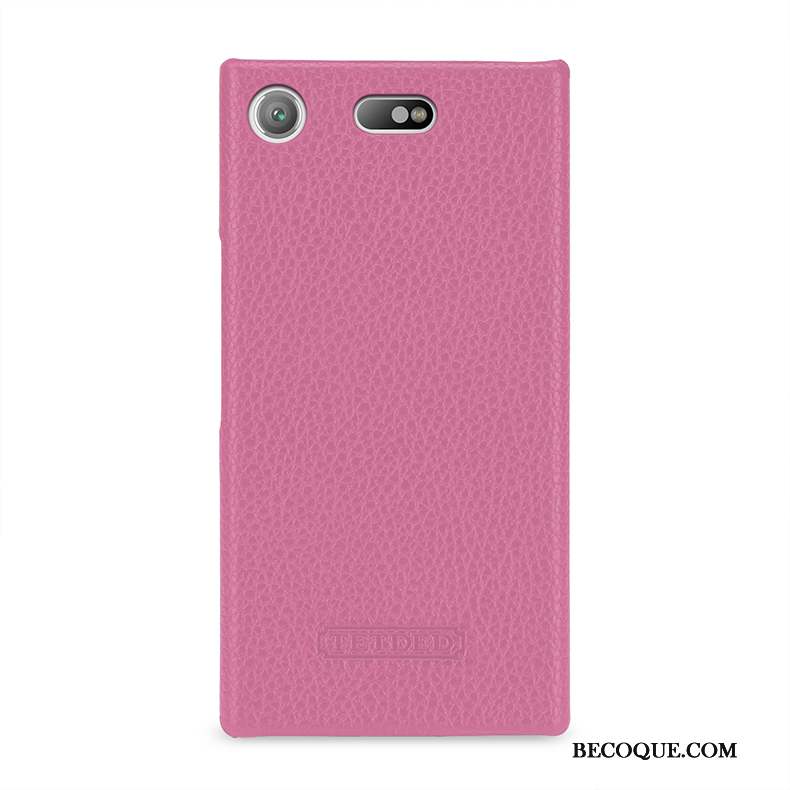 Sony Xperia Xz1 Compact Vert Cuir Véritable Protection Étui Coque De Téléphone Antidérapant