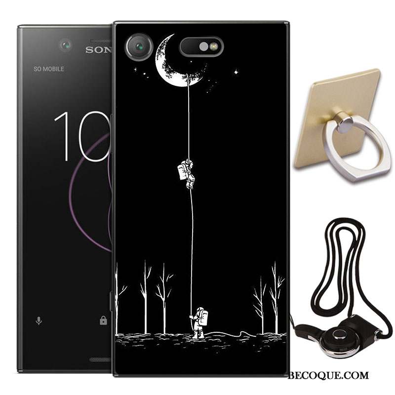 Sony Xperia Xz1 Compact Étui Incassable Protection Peinture Fluide Doux Coque De Téléphone