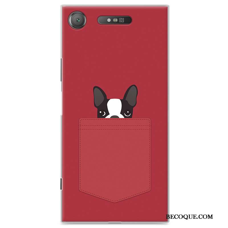 Sony Xperia Xz1 Coque De Téléphone Gris Dessin Animé Protection Étui Difficile