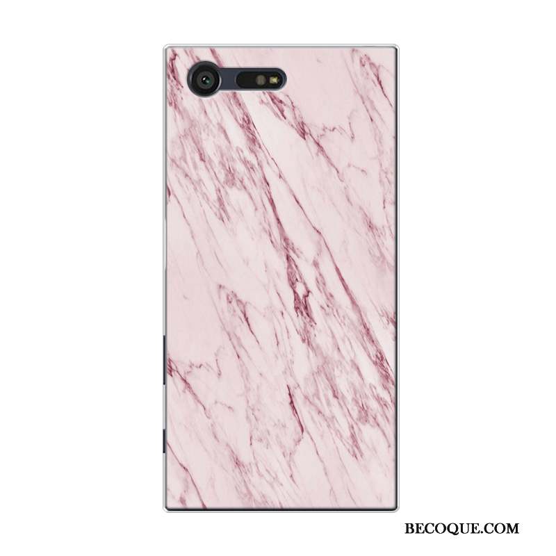 Sony Xperia Xz1 Coque Simple Fluide Doux Protection Rose Tout Compris Grand