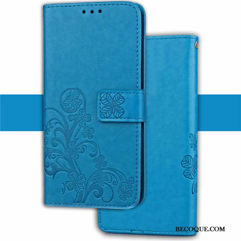 Sony Xperia Xz1 Coque Tout Compris Protection Portefeuille Support Housse Étui En Cuir