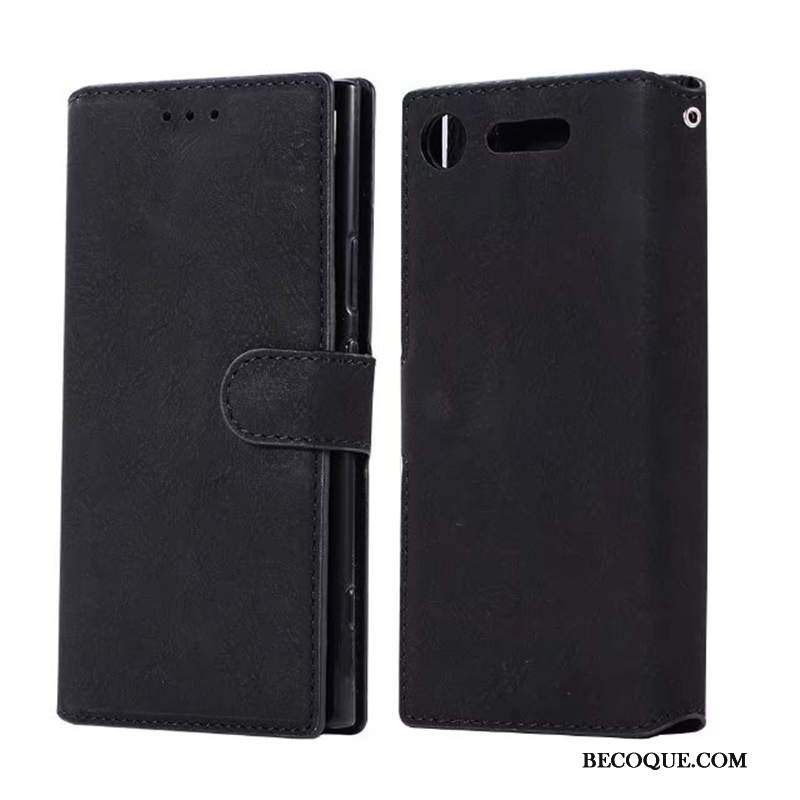 Sony Xperia Xz1 Gris Housse Fluide Doux Étui Coque Carte