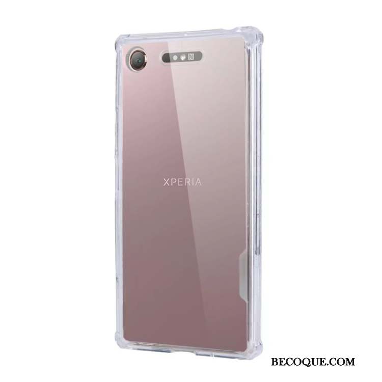 Sony Xperia Xz1 Transparent Difficile Téléphone Portable Coque De Téléphone Bleu Tout Compris