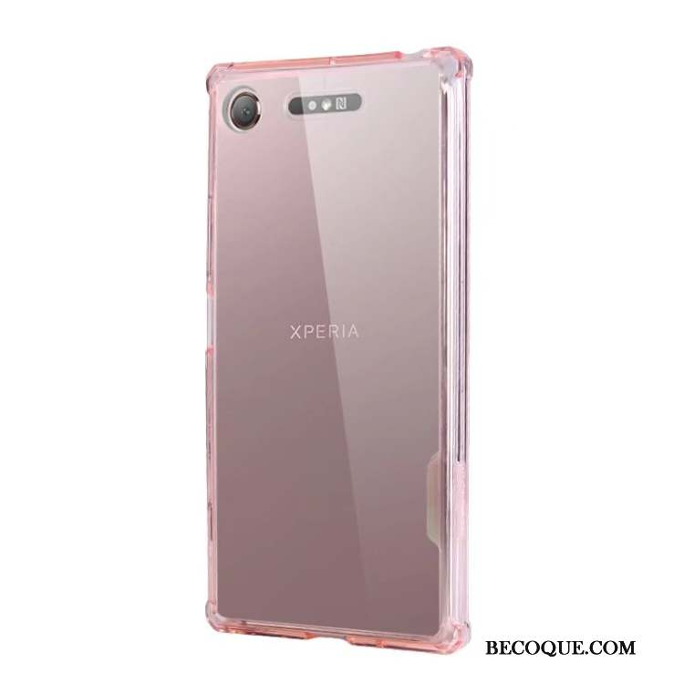 Sony Xperia Xz1 Transparent Difficile Téléphone Portable Coque De Téléphone Bleu Tout Compris