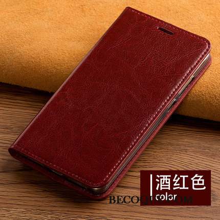 Sony Xperia Z1 Business Rouge Fluide Doux Cuir Véritable Luxe Coque