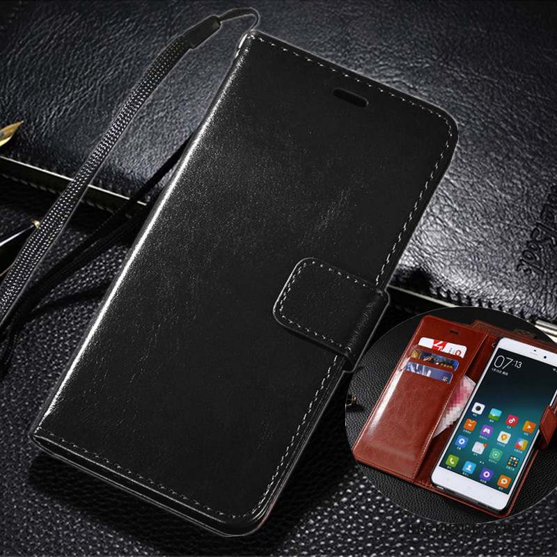 Sony Xperia Z1 Clamshell Coque Étui Protection Carte Étui En Cuir