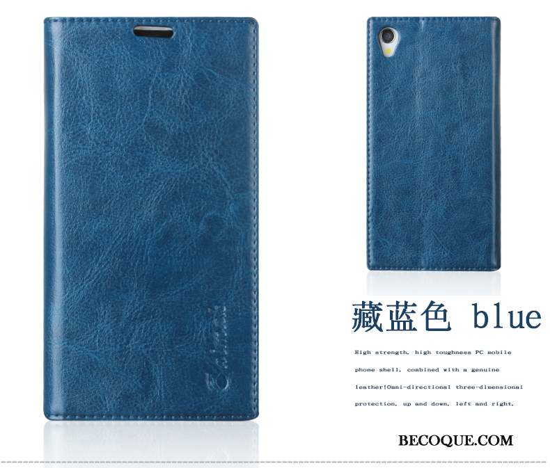 Sony Xperia Z1 Coque De Téléphone Kaki Téléphone Portable Étui Protection Étui En Cuir