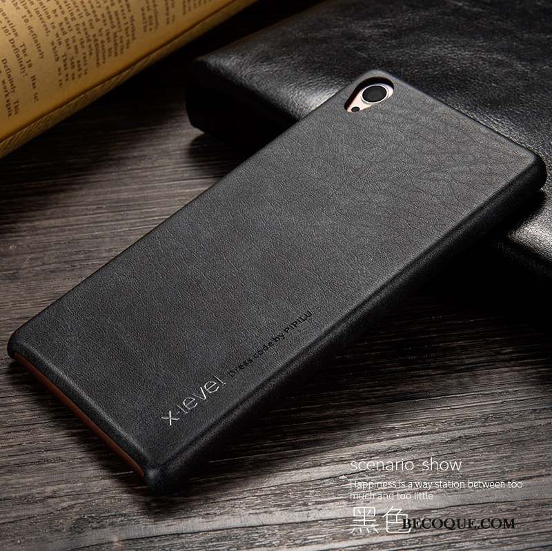 Sony Xperia Z3 Coque Protection Business Fluide Doux Noir Étui Nouveau