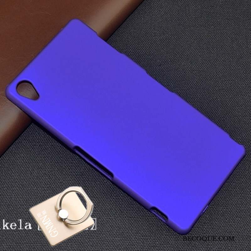 Sony Xperia Z3+ Délavé En Daim Coque De Téléphone Difficile Protection Étui Noir