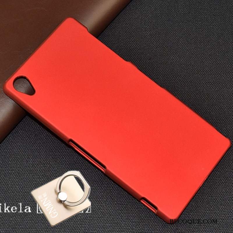 Sony Xperia Z3 Protection Difficile Étui Rouge Coque Délavé En Daim