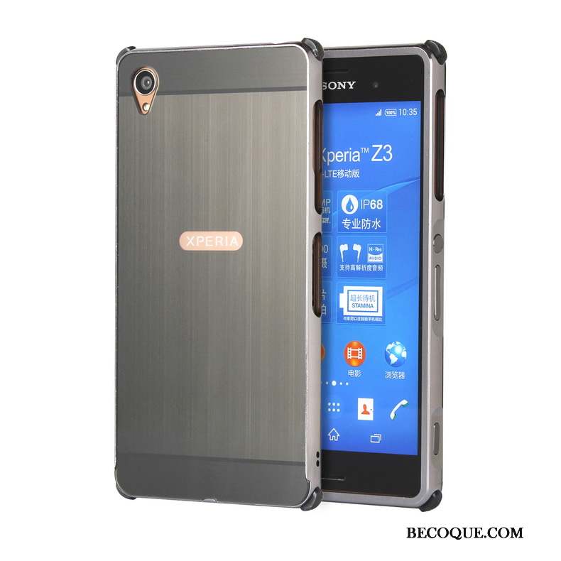 Sony Xperia Z3+ Étui Protection Métal Coque De Téléphone Couvercle Arrière